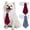 Pink-Blue, variant on UOSIA Dog Cat Necktie Adjustable Pet Collar for Small Dogs Puppy Grooming Accessory,2 Pieces