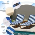 thumbnail image 3 of Conjuntos de 2 Cojines para Tumbona Exterior Iheqard Azul+Blanco, 3 of 7