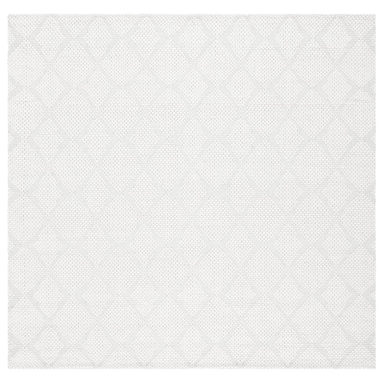 SAFAVIEH Marbella Aria Diamond Area Rug, Ivory, 7' x 7' Round