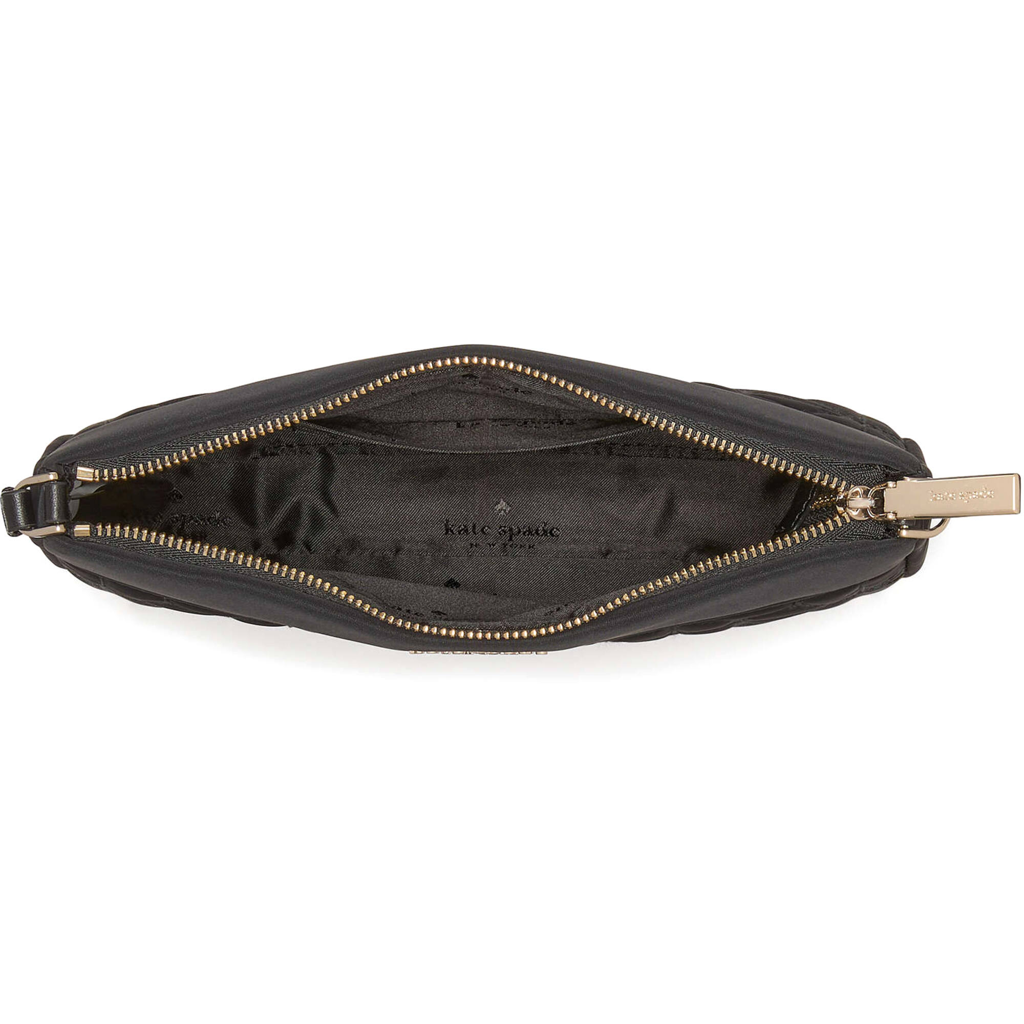 Kate Spade New York Women's Quilted Fabric Small Convertible Wristlet (Black)