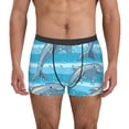 thumbnail image 4 of Wukai Dolphin Print Men’s Underwear Breathable Boxer Briefs,&nbsp;Moisture Wicking & Breathable-Medium, 4 of 7