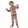 thumbnail image 3 of Family Christmas Pajamas Matching Set Ugly Christmas Sweater Crewneck Long Sleeve Knitted Cat Wearing Santa Hat Clause Sweater for Women Man Couples Flannel, 3 of 5