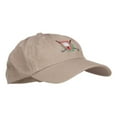 thumbnail image 5 of Golf Ball Tee Crest Embroidered Cap - Khaki OSFM, 5 of 5
