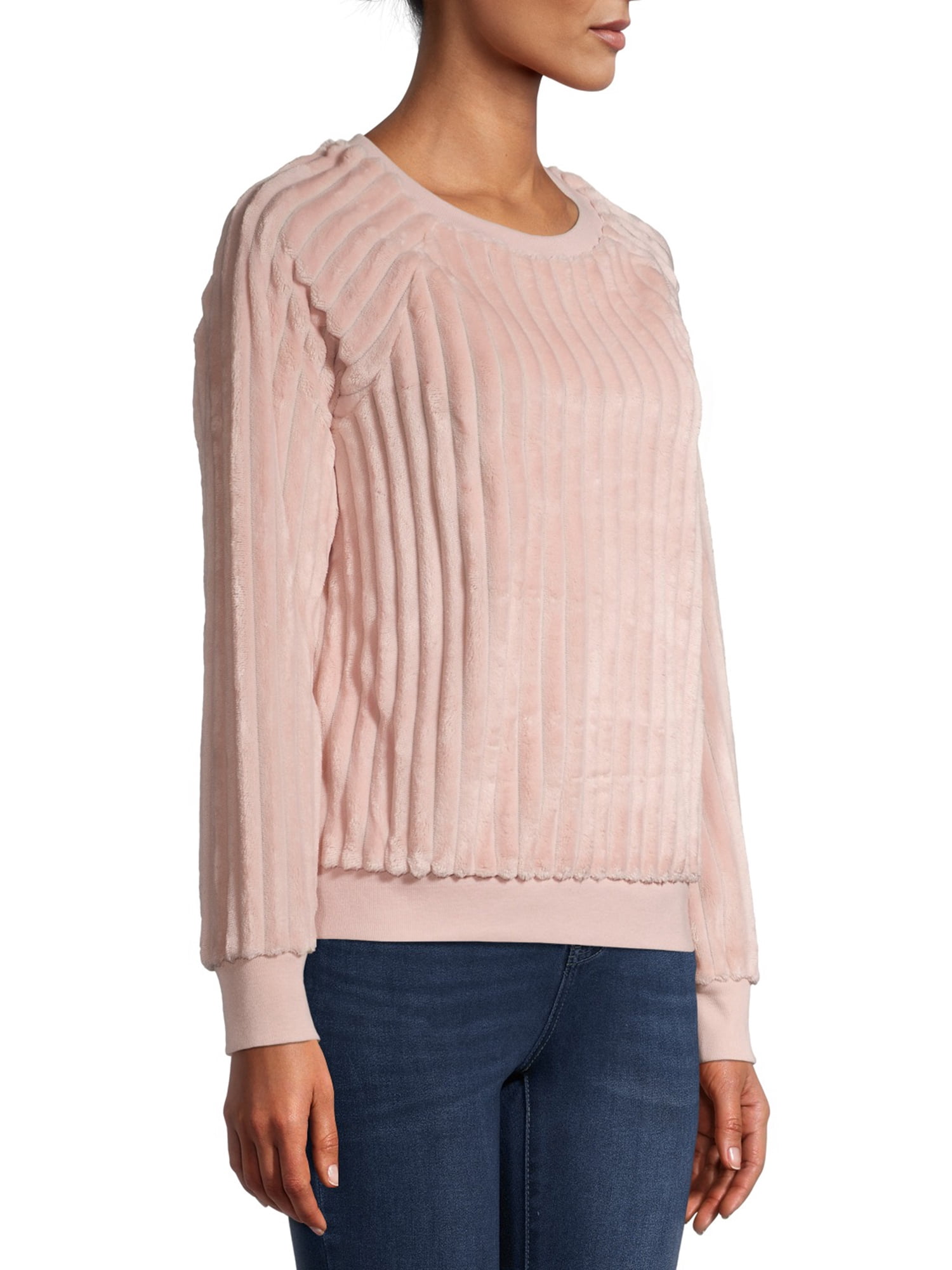 No Boundaries Juniors Fuzzy Rib Knit 