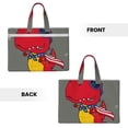 thumbnail image 2 of Kdxio Dinosaur Super Hero Cartoon File Tote Document Bag Business Briefcase Bag Document Organizer Tote Briefcase for Letter A4 Files Business Teacher Office Bag, 2 of 8