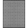 thumbnail image 1 of ZXNYH Reversible Nirvana Outdoor Rug, Waterproof, Fade Resistant, Modern Large Floor Mats for Patios,Decks, Garden and Outdoors, Beach, Camping, Picnic - (Navy Blue/White, 8 X 10 ft), 1 of 3