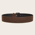 thumbnail image 6 of Women Fashion Gifts Maillard Styles Trendy Luxury Design Trouser Dress Belts Suede Leather Wide Belt Business Waist Strap Pin Buckle Waistband BLACK, 6 of 8