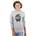 thumbnail image 3 of Hand Eye Crystal Ball Futuristic Spirit Plus Size Long Sleeve Graphic Tee Shirt Brisco Brands 2X, 3 of 5