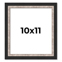 10x11 Frame Silver Real Wood Picture Frame Width 1.25 Inches | Interior Frame Depth 0.75 Inches |