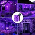 thumbnail image 5 of Elegant Choise Outdoor String Lights Solar Waterproof 32.8FT 100LED Lights for Patio Yard Party Halloween Christmas,Purple, 5 of 11