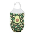 thumbnail image 2 of FOR U DESIGNS Avocado One Piece Halter Bathing Suits for Kids Toddlers Casual Off Shoulder Swimwear Size 1-2 Years Quick Dry Summer Beach Swimsuit for Beach Pool, 2 of 6