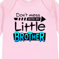 thumbnail image 4 of Inktastic Don't Mess with my Little Brother Boys or Girls Long Sleeve Baby Bodysuit, 4 of 5