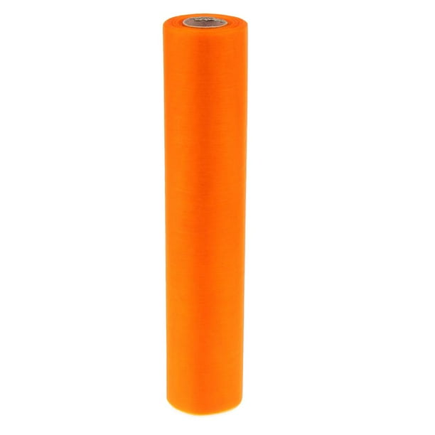 Cinta de Tul de 26 M Yotijar Rollo de carrete de tul Naranja