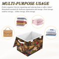 thumbnail image 7 of WOBOGO Roast Chicken Large Collapsible Storage Box Flip Lid Fabric Decorative Organizer Container Basket with Handles 16.5×12.6×11.8in, 7 of 7
