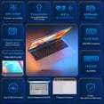 thumbnail image 5 of Auusda 15.6" Business Laptop, AMD Ryzen 3250C, 16GB DDR4 RAM 1TB NVMe SSD, Windows 11 Pro Laptop Computer, Backlight Keyboard, Fingerprint Reader, Silver, 5 of 10