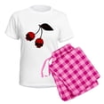 thumbnail image 5 of CafePress - Skull Cherries Women's Light Pajamas - Women's Short Sleeve Print T-Shirt and Pants Light Cotton Pajama Set, 5 of 7