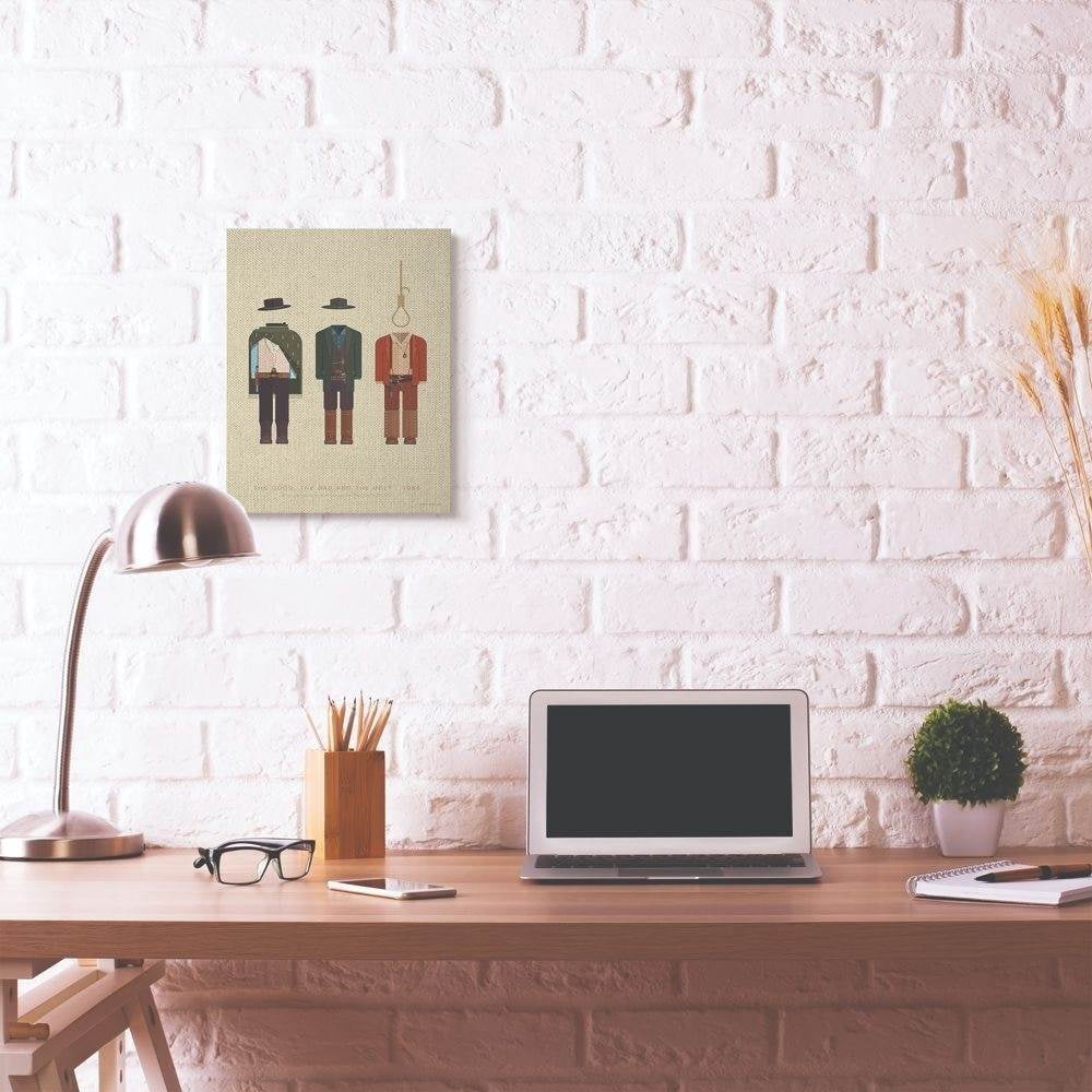Stupell Industries The Good, Bad And Ugly Famous People Characters Fashion Design Canvas Wall Art by Fred Birchal