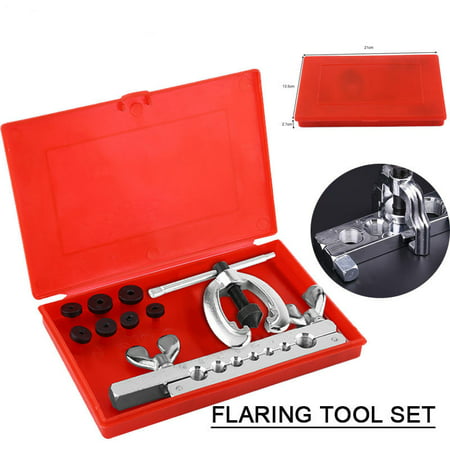Yosoo Double Flaring Tube Flare Tool Kits Set Pipe Cutter Refrigeration Expander (Best Brake Line Flaring Tool)
