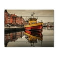 thumbnail image 3 of Designart "Contrasts Along the Port Quayside I" Nautical & Beach Print on Natural Pine Wood, 3 of 5