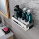 thumbnail image 3 of Self Adhesive Shower Caddy No Drilling Shower Caddy Silver SUS304 Stainless Steel Bathroom Shelf, 3 of 5