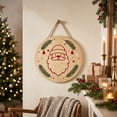 thumbnail image 5 of Qjidjing Christmas Tree Ornaments, Xmas Hanging Decor, Round Creative Wooden Styling, for Furniture Accent, Christmas Tree, Indoor Home Display, 5 of 7