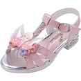 thumbnail image 1 of Sandalias de tacón alto para niñas de Disney, nuevos zapatos de princesa frozen elsa, zapatos de tacón alto para niñas pequeñas, Aisha show shoes30-Insole 18,9 cm Gao Jinjia LED, 1 of 2