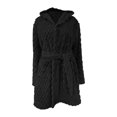 thumbnail image 4 of MEICHEN Plush Bathrobes for Women Plush Absorbency Robe for Women Extra Long Fleece Bathrobe with Hood and Pockets | Warm Cloth Loungewear Women's Robes, 4 of 4