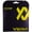 Black, variant on VOLKL Cyclone | Tennis Racquet String | Spin & Control | Ten-sided co-polymer (Fluo Carrot, 17g Set)