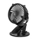 thumbnail image 2 of Mini ventilador portátil de viaje con abrazadera de rotación de 3 velocidades, ventilador de aire de escritorio para el dormitorio de la oficina del automóvil, negro Noticed HA002799-01B, 2 of 6