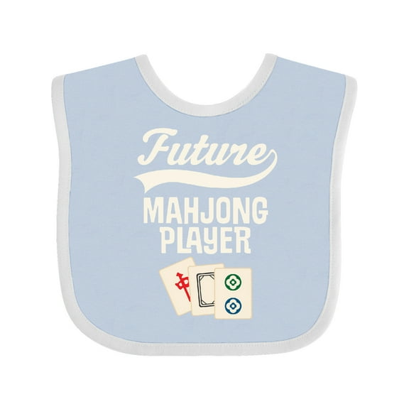 Inktastic Future Mahjong Player Boys or Girls Baby Bib