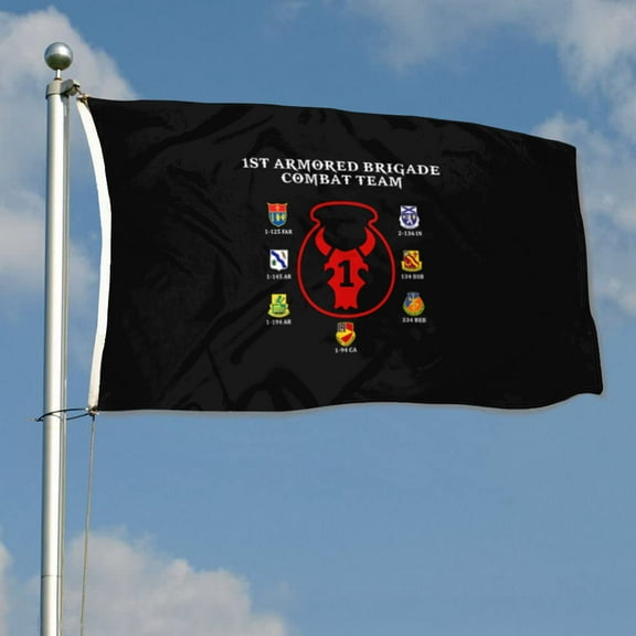 1st Armored Brigade Combat Team  34th Infantry Division US Army Flag 3x5Feet Outdoor Indoor Decoration Flag with Brass Grommets