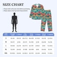 thumbnail image 4 of Balery Hawaii Palms Pattern Pajama Sets for Men Long Sleeve 2 Piece Sleepwear Loungewear Sets Soft PJ's with Pockets Long Sleeve Comfy Pj Sets-Large, 4 of 7