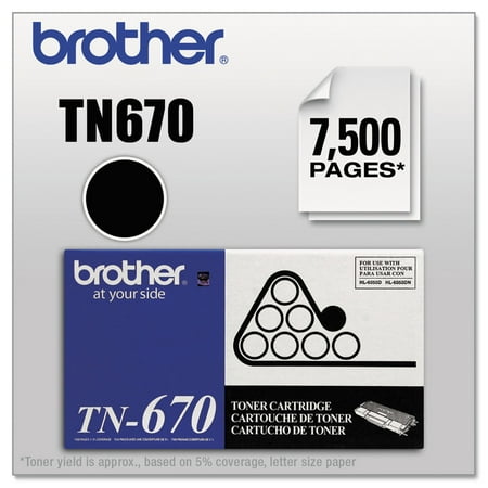 Brother TN670 Tn670 High-Yield Toner  Black Manufacturer s limited 90-day warranty.