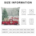 thumbnail image 5 of PHYHOO Christmas Farmhouse Pillow Covers Have with Christmas Tree Sign Winter Holiday Rustic Home Décor Linen Cushion Case White, 5 of 5