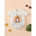thumbnail image 2 of Genuiskids Newborn Baby Girl Easter Bunny Romper Rabbit Print Sleeveless Bodysuit Jumpsuit Infant Summer Outfits One-Piece, 2 of 8