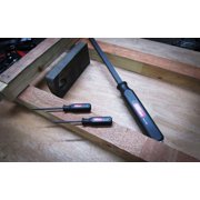 Hyper Tough Mini Handled Steel Pry Bar Set with Straight and Curved Blades