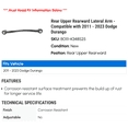 thumbnail image 2 of Rear Upper Rearward Lateral Arm - Compatible with 2011 - 2023 Dodge Durango 2012 2013 2014 2015 2016 2017 2018 2019 2020 2021 2022, 2 of 2