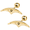 Style 3(Gold), variant on 1 Pair 18G Stainless Steel Stud Earrings for Cartilage Conch Helix Flat Lobe Piercing Jewelry