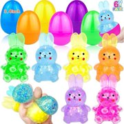 Mother's Day Summer Gift Favour 24 Pack Prefilled Eggs with Slow Squishy Toys Eggs Filled for Egg Hunt Stuffers Party