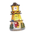 thumbnail image 4 of Casa navideña iluminada, edificio , casa de Papá , centro de mesa, torre de reloj LED para dormitorio interior y exterior, 4 of 9