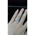 thumbnail image 4 of Sterling Silver Zircon Double Butterfly Ring For Women Korean Bowknot Style 925 Gemstone Ornament Gift Sparkling Stones, 4 of 7