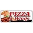 thumbnail image 2 of Pizza & Wings Banner Sign Brick Oven New York Chicago Italian Spicy, 2 of 4