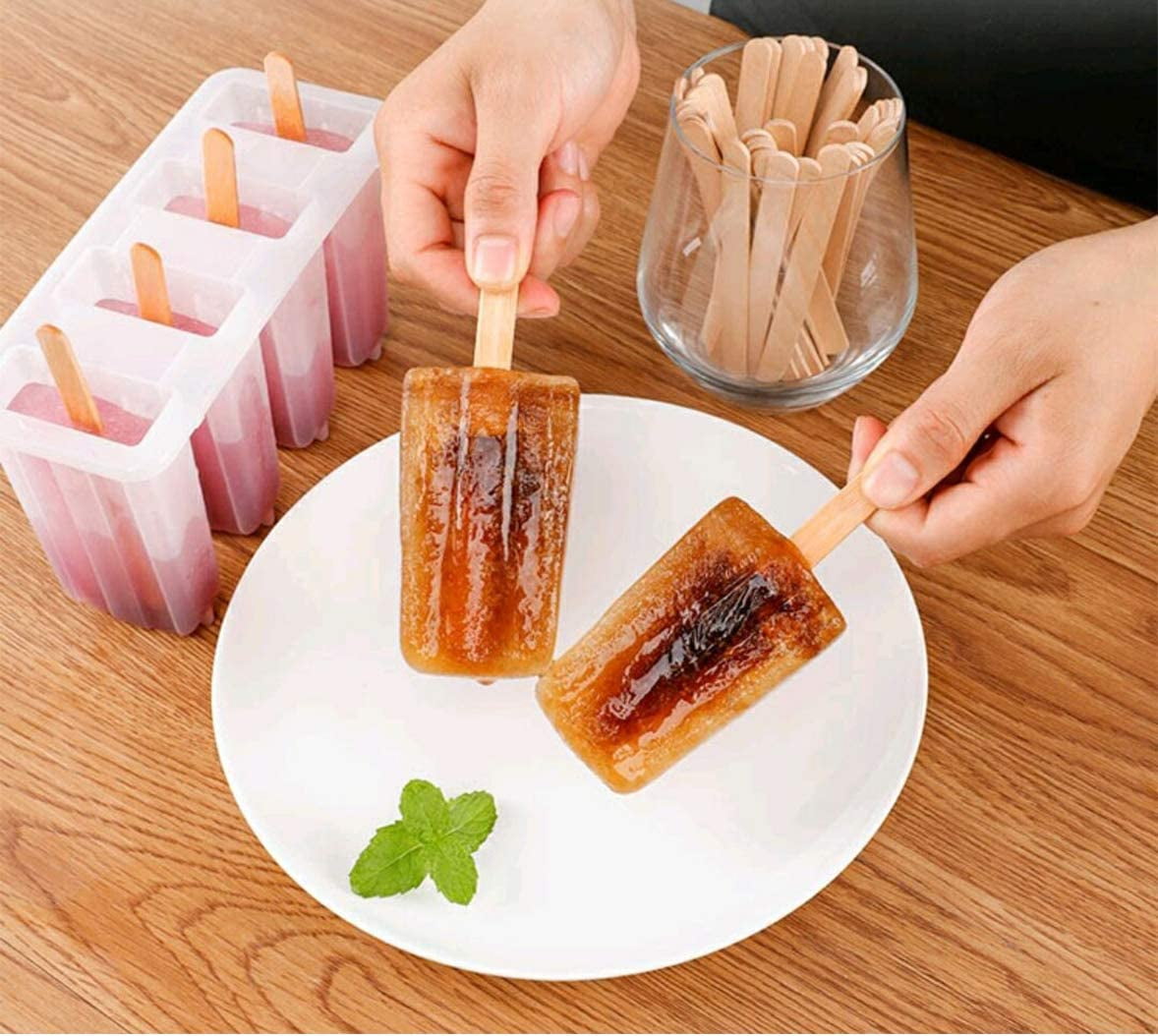 Buy Pocheon - 6 - 50 Pcs Disposable Wooden Coin Shape Coffee Stir