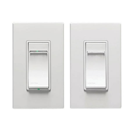 Leviton VPDMK-C0W Vizia Plus 600-Watt Digital Dimmer and Remote Kit with Locator Light - White