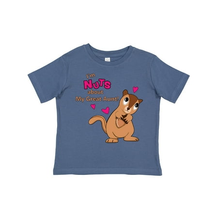 

Inktastic I m Nuts About My Great Aunt Gift Toddler Boy or Toddler Girl T-Shirt