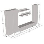 Fly CD1 30TV Wall Mounted Floating Modern Entertainment Center