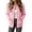 Pink, variant on ClodeEU Women's Round Neck Button Front Knit Cardigan with Pockets,Casual Long Sleeve Knit Outerwear ,Women's S-XXXL
