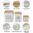 thumbnail image 2 of Juego de botes de cocina Gdfjiy Storage para patatas, cebolla y ajo, 3 unidades, 2 of 7