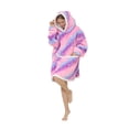 thumbnail image 4 of Faithtur Universal Warm Hooded Sweater Fashion Printing Mink Wool Home Clothes, 4 of 6
