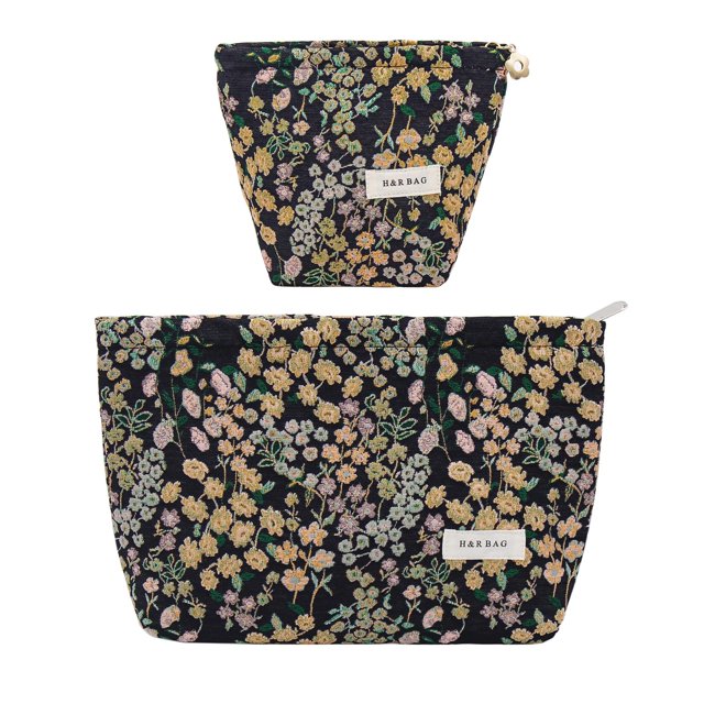 Set de bolsas de maquillaje getgto, 2 unidades, organizador de artículos de tocador de viaje para mujer